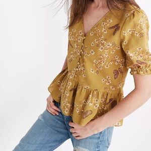Womens printed Madewell top
